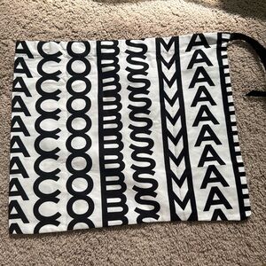 Marc Jacobs Dust Bag Black White All Over Print Draw String